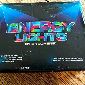 Sketchers Energy Lights Black High Top Sneakers